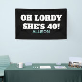 Bannière de déco de la fête forny du quarantième a (Salon professionnel)