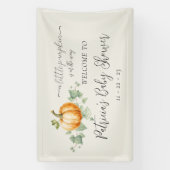 Bannière de décoration de Baby shower citrouille (Verticale)