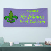 Bannière de décoration de fête Fleur de Lis Mardi (Salon professionnel)