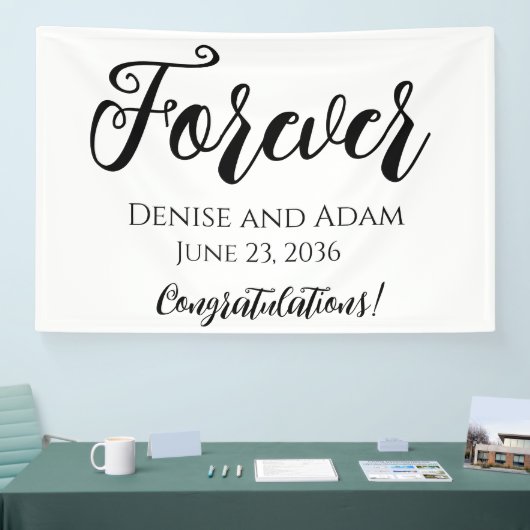 Bannière de décoration de réception de mariage (Salon professionnel)