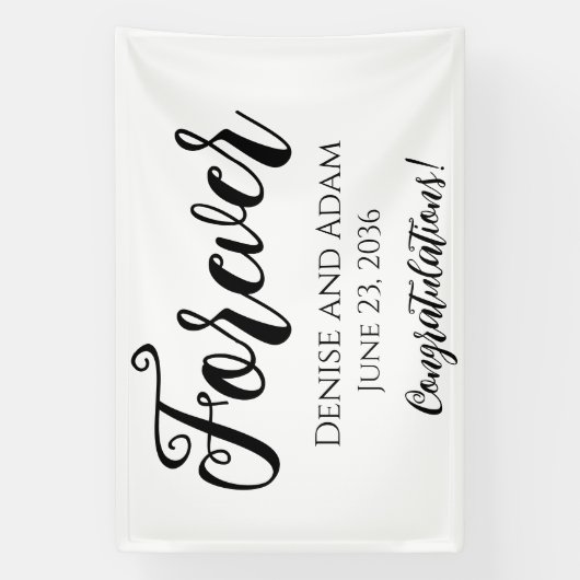 Bannière de décoration de réception de mariage (Verticale)