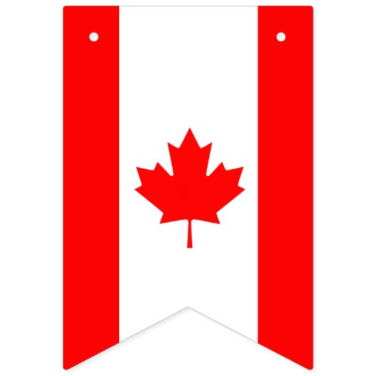 bannière de décoration drapeau CANADA (Deuxième drapeau)