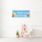 Bannière de décoration pour fête d'anniversaire 40 (En situation)