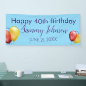 Bannière de décoration pour fête d'anniversaire 40 (Salon professionnel)