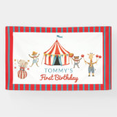 Bannière de décoration pour premier anniversaire A (Horizontal)