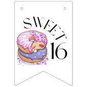 Bannière de décoration Sweet 16 (Troisième drapeau)