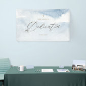Bannière de dédicace de bébé garçon à l'aquarelle (Salon professionnel)