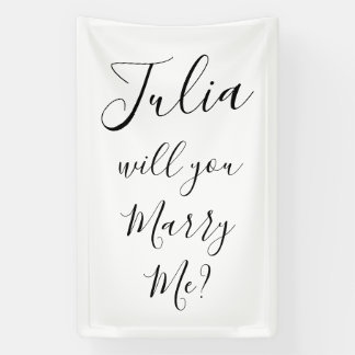 Bannière de demande en mariage "Voulez-vous m'épou