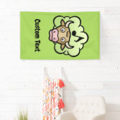 Bannière de dessin au méthane de vache (En situation)