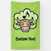 Bannière de dessin au méthane de vache (Vertical)