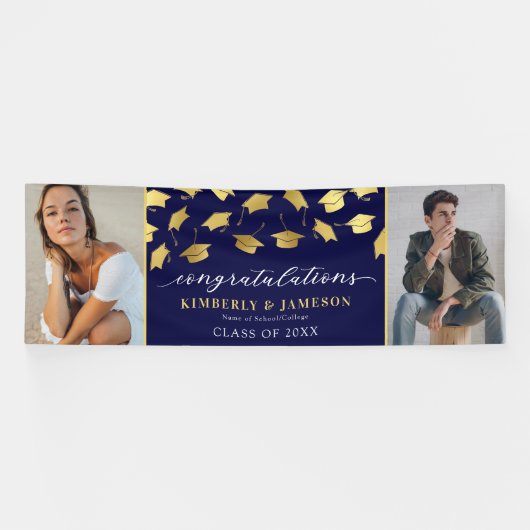 Bannière de deux diplômes photo (Horizontal)