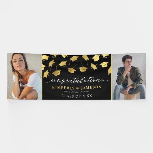 Bannière de deux diplômes photo (Horizontal)