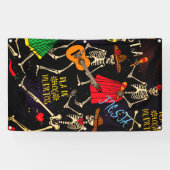 Bannière de DIA DE LOS MUERTOS AVEC des CANONS (Horizontal)