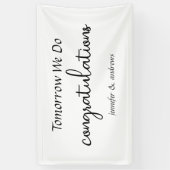 Bannière de dîner de répétition "Demain nous faiso (Vertical)