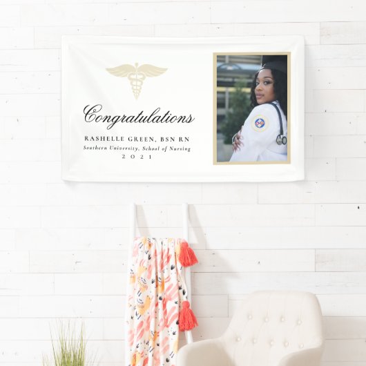 Bannière de diplôme de Caduceus (En situation)