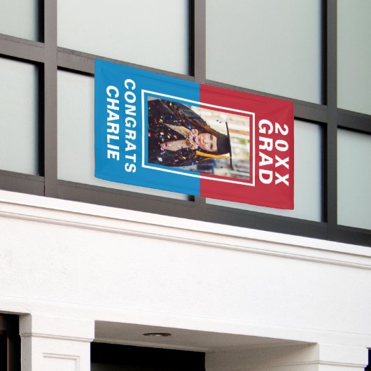 Bannière de diplôme en deux tons (Bâtiment extérieur)