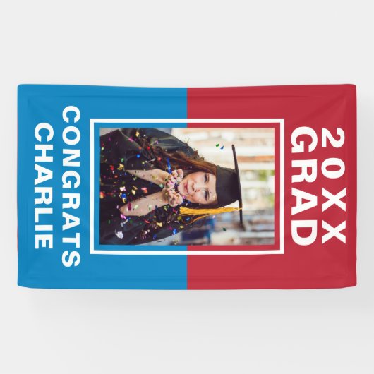 Bannière de diplôme en deux tons (Horizontal)