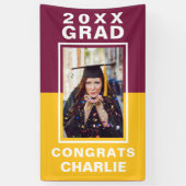 Bannière de diplôme en deux tons (Vertical)