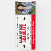 Bannière de diplômes Customisés en rouge : COVID-1 (Vertical)