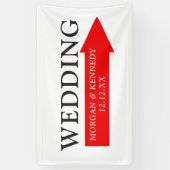 Bannière de direction de mariage personnalisée (Vertical)