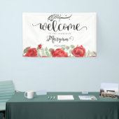 Bannière de douche musulmane moderne Red Rose (Salon professionnel)