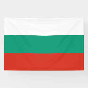 Bannière de drapeau bulgare patriotique