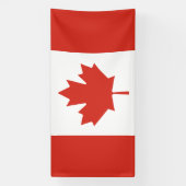 Bannière de drapeau canadien patriotique (Verticale)