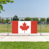 Bannière de drapeau canadien patriotique (Insitu)