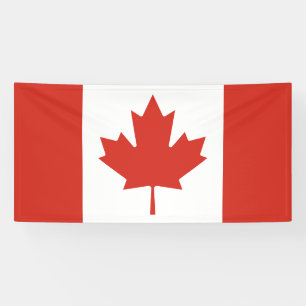 Bannière de drapeau canadien patriotique