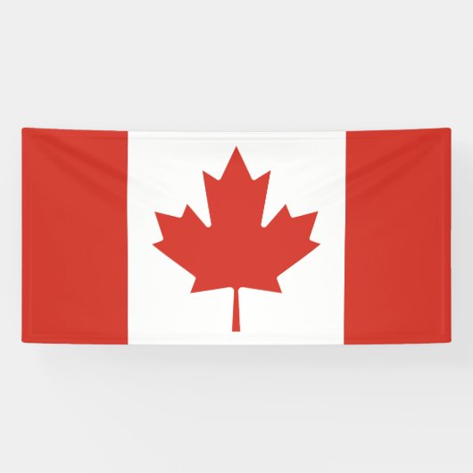 Bannière de drapeau canadien patriotique (Horizontal)