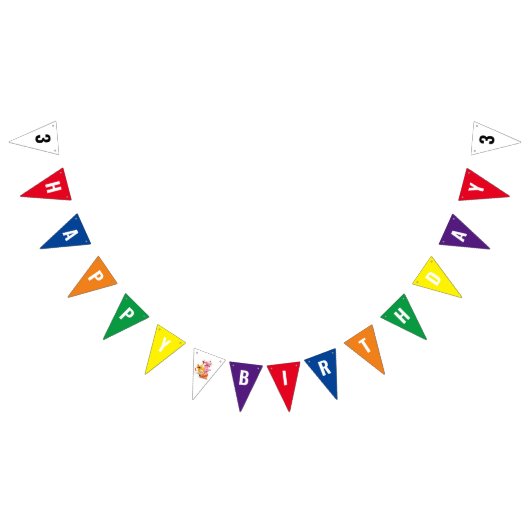 Bannière de drapeau d'anniversaire du monde de mot (Tout)