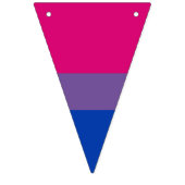 Bannière de drapeau de fierté bisexuelle Bunting D (Premier drapeau)
