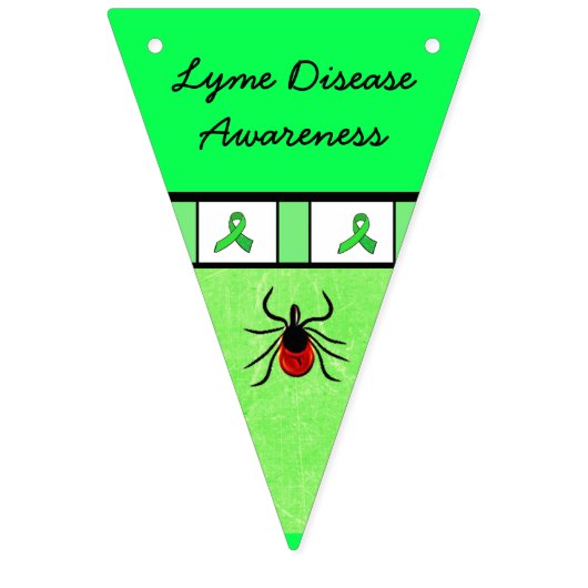 Bannière de drapeau de la sensibilisation à la mal (Troisième drapeau)