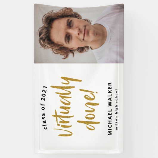 bannière de faire-part de graduation virtuellement (Vertical)