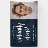 bannière de faire-part de graduation virtuellement (Vertical)