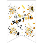 Bannière de fanions Bonne Année (Deuxième drapeau)
