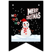 Bannière de fanions de Noël The Snowman (Deuxième drapeau)