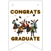 Bannière de fanions Félicitations Diplômé (Deuxième drapeau)