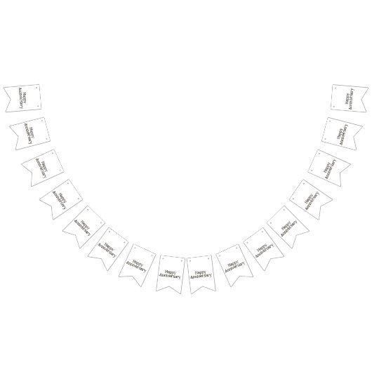 Bannière de fanions Joyeux Anniversaire (Tout)