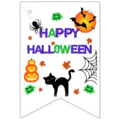 Bannière de fanions "Joyeux Halloween" (Troisième drapeau)