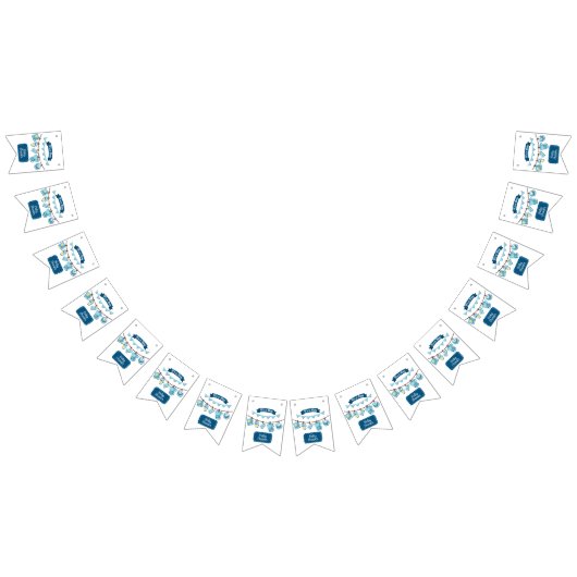 Bannière de fanions pour Baby Shower C'est Un Garç (Tout)