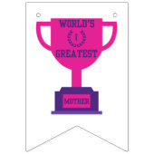 Bannière de fanions pour la fête des mères la plus (Deuxième drapeau)