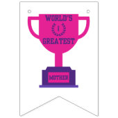 Bannière de fanions pour la fête des mères la plus (Premier drapeau)