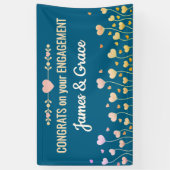 Bannière de félicitations de fiançailles personnal (Vertical)