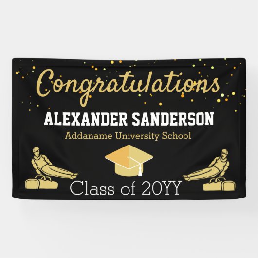 Bannière de Félicitations de Remise de Diplôme de  (Horizontal)