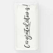 Bannière de félicitations manuscrites minimale (Verticale)