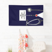 Bannière de félicitations pour la remise des diplô (En situation)