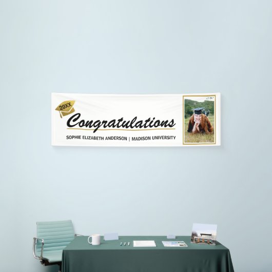 Bannière de félicitations pour les grands diplômés (Salon professionnel)