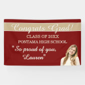 Bannière de félicitations pour une remise de diplô (Horizontal)