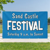 Bannière de festival personnalisée (Dehors)